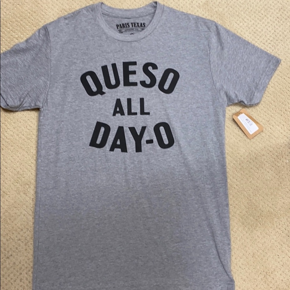 Gray Queso All Day-O T-shirt
